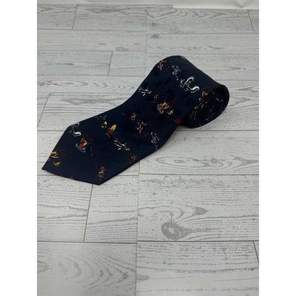 Vintage Looney Tunes Bugs Bunny Tie Men's Novelty Cartoon Necktie Warner Bros - Picture 1 of 3